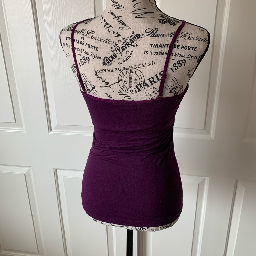 Plum Purple Camisole with Bra insert - Picture 4 of 6